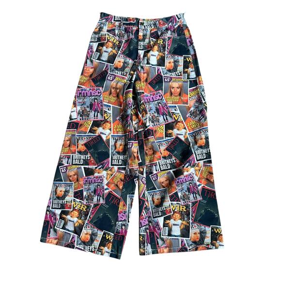 Reminisce Tabloid Magazine Pants Womens Medium - Picture 7 of 7